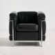 LC2 armchair by Le Corbusier, Pierre Jeanneret and Charlotte Perriand for Cassina