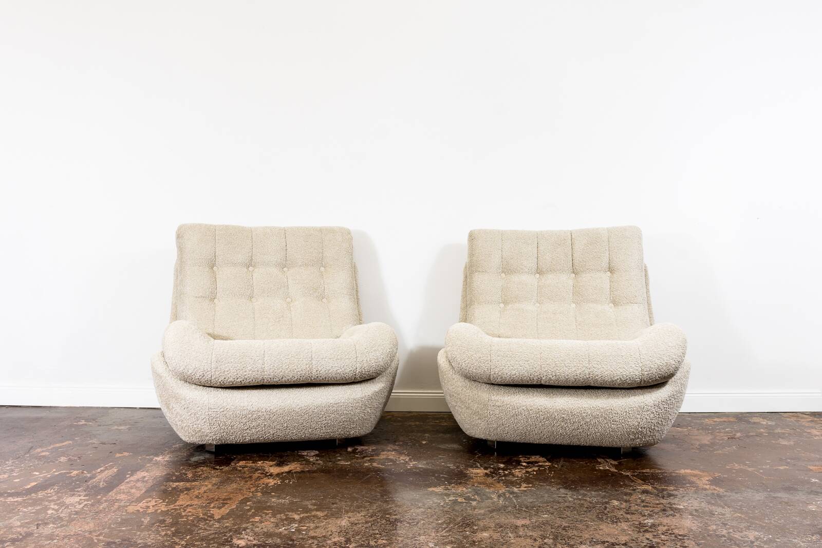 Space Age, Atlantis lounge chairs, Former Czechoslovakia, 1970s, Set of 2