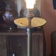 1950s floor lamp in brass with double gold and bronze patina