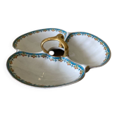 Serviteur mendiant à trois compartiments en porcelaine de Limoges Havilland - Le Tanneur