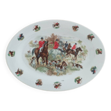 Hunting motif dish