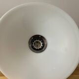 Smooth white opaline pendant light