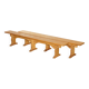 Pair of vintage dining room benches by Robert Mouseman Thompson