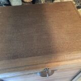 Light oak curtain binder
