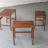 Set of 3 nesting tables ‘AT-40’ by Hans Wegner