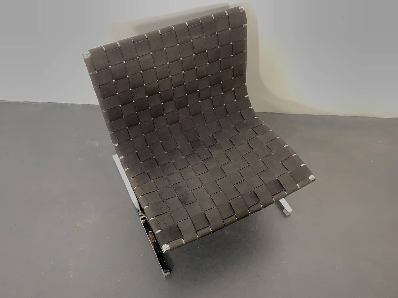 Luar lounge chair, black, by Ross Littell for ICF de Padova, Italy, 1960s.