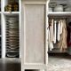 Chiffonnier 5 tiroirs en bois blanc