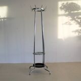 vintage standing coat rack | 70s | chrome