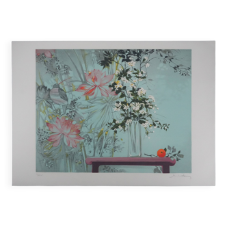 Michel Henry: Flowers in the Wind, original signed lithograph