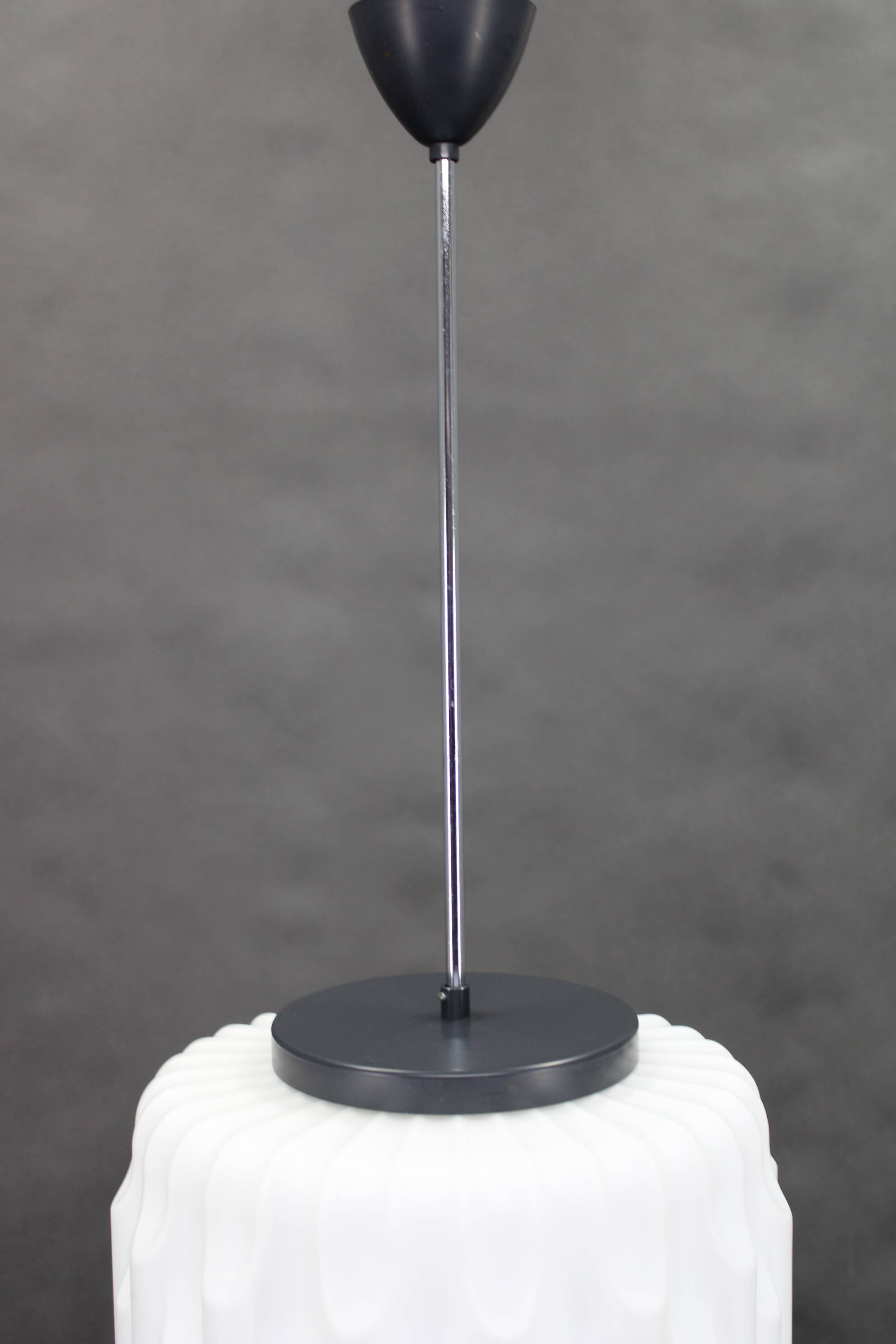 1970s Glass Pendant Light, Czechoslovakia