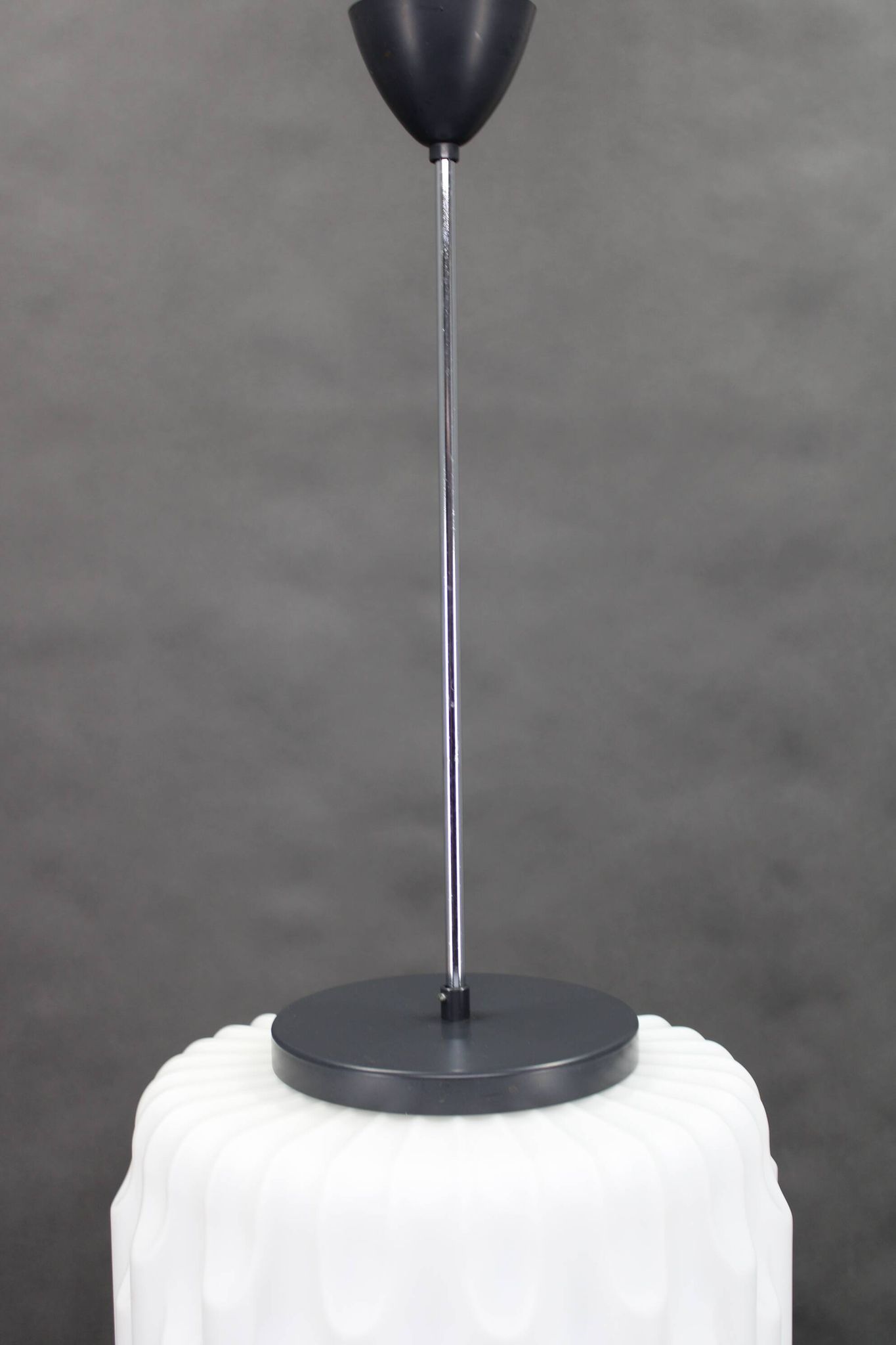 1970s Glass Pendant Light, Czechoslovakia