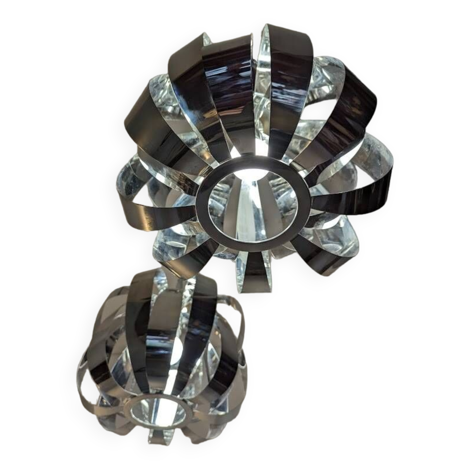 Pair of ERRZS model pendant lights by SEYLUMIERE.