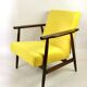 Fauteuil jaune, années 1970