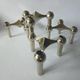 Set of Four Sculptural, Stackable Candle Holders Stoffi & Nagel for BMF Nagel