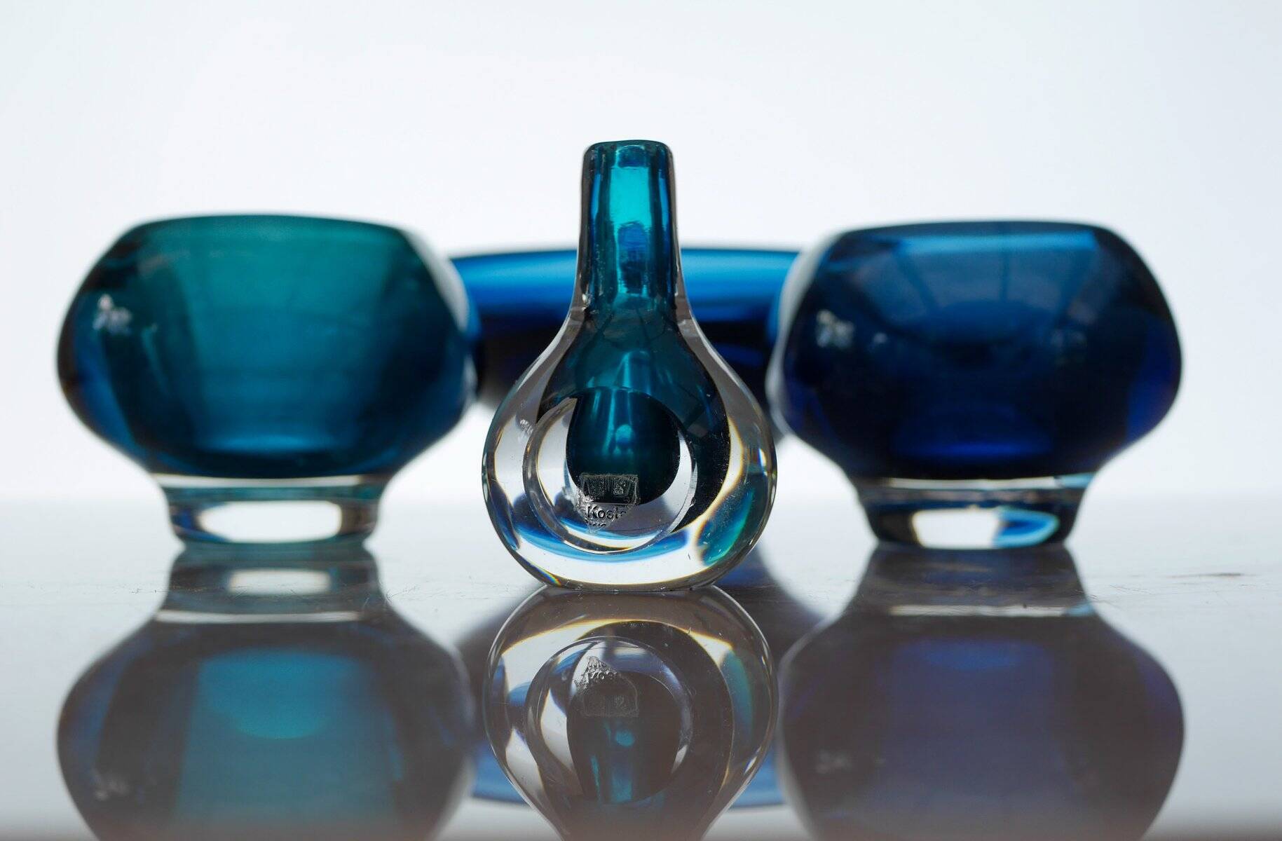 Sommerso glass by Mona Morales, 1960s, set of 4