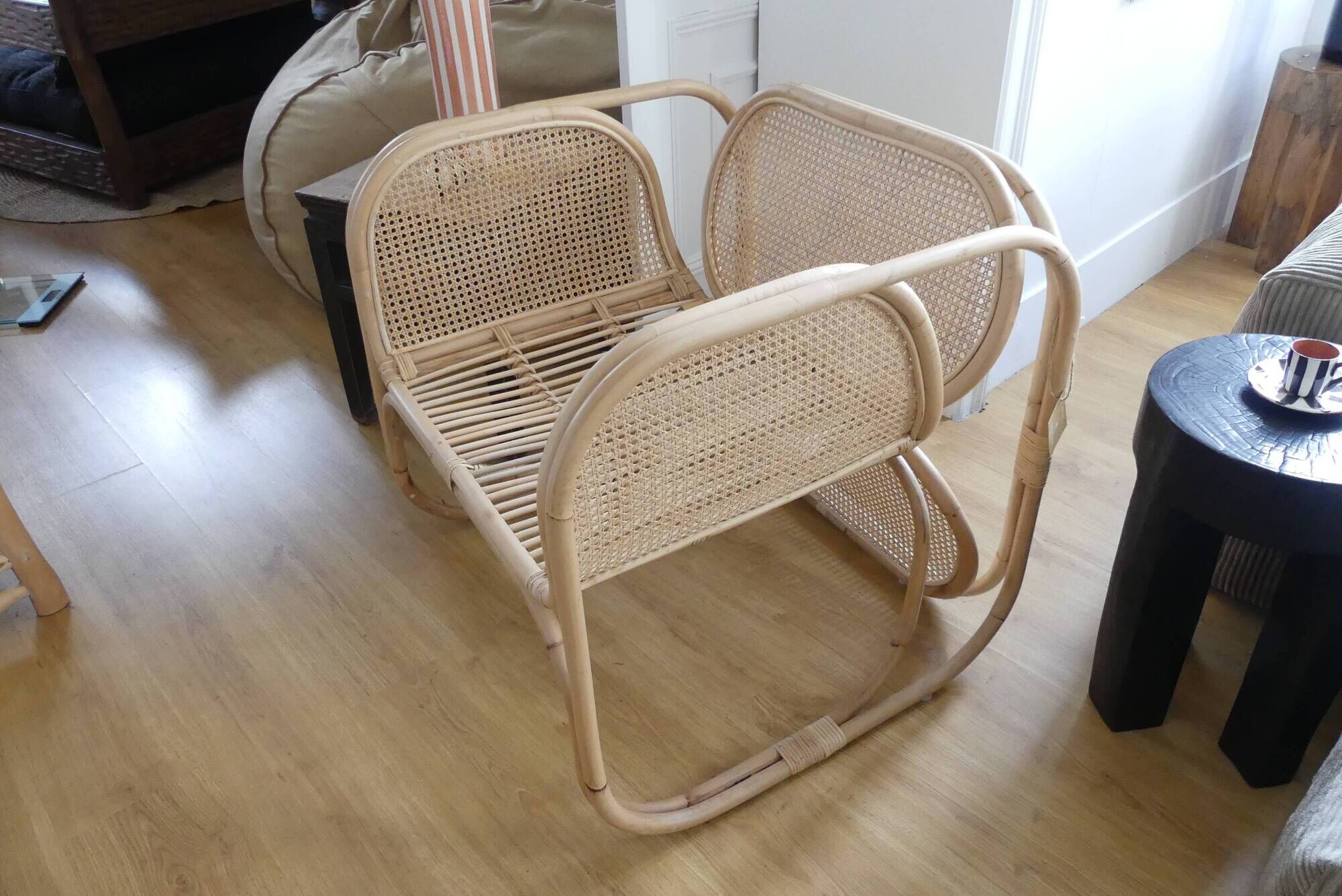 Relax armchair in rattan and canning of balî