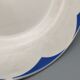 Série de 6 assiettes vintage art deco Digoin Sarreguemines Corsica fleurs bleues