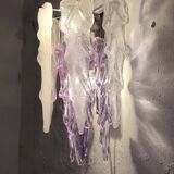 Applique de cristal. Italie, années 1970.