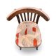 2 chaises bistrot avec galettes en velours