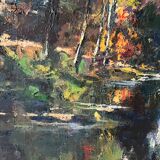 La  Cure rivière, technique couteau signé Robert Falcucci (1900-1989)