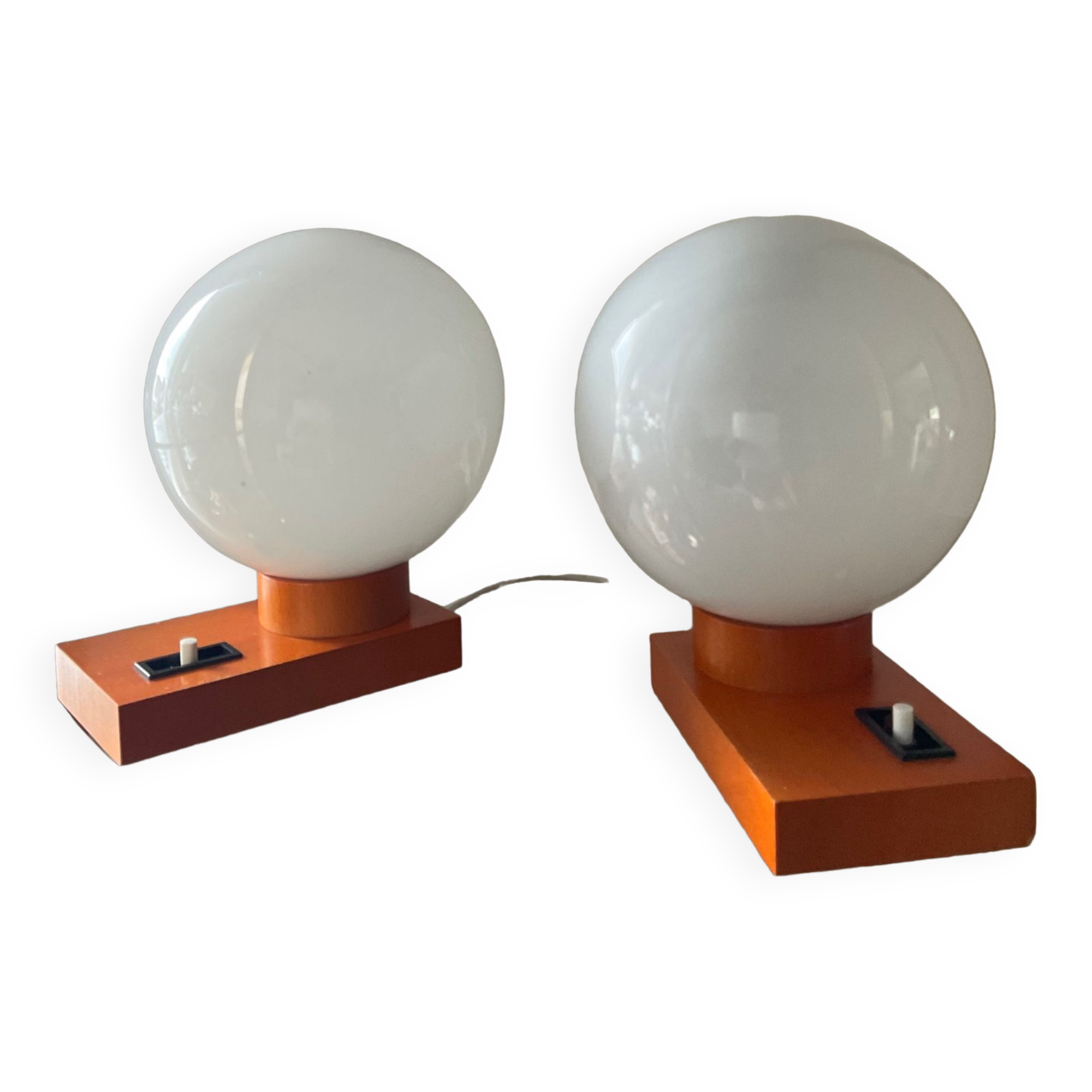 Paire de lampes vintage des années 70