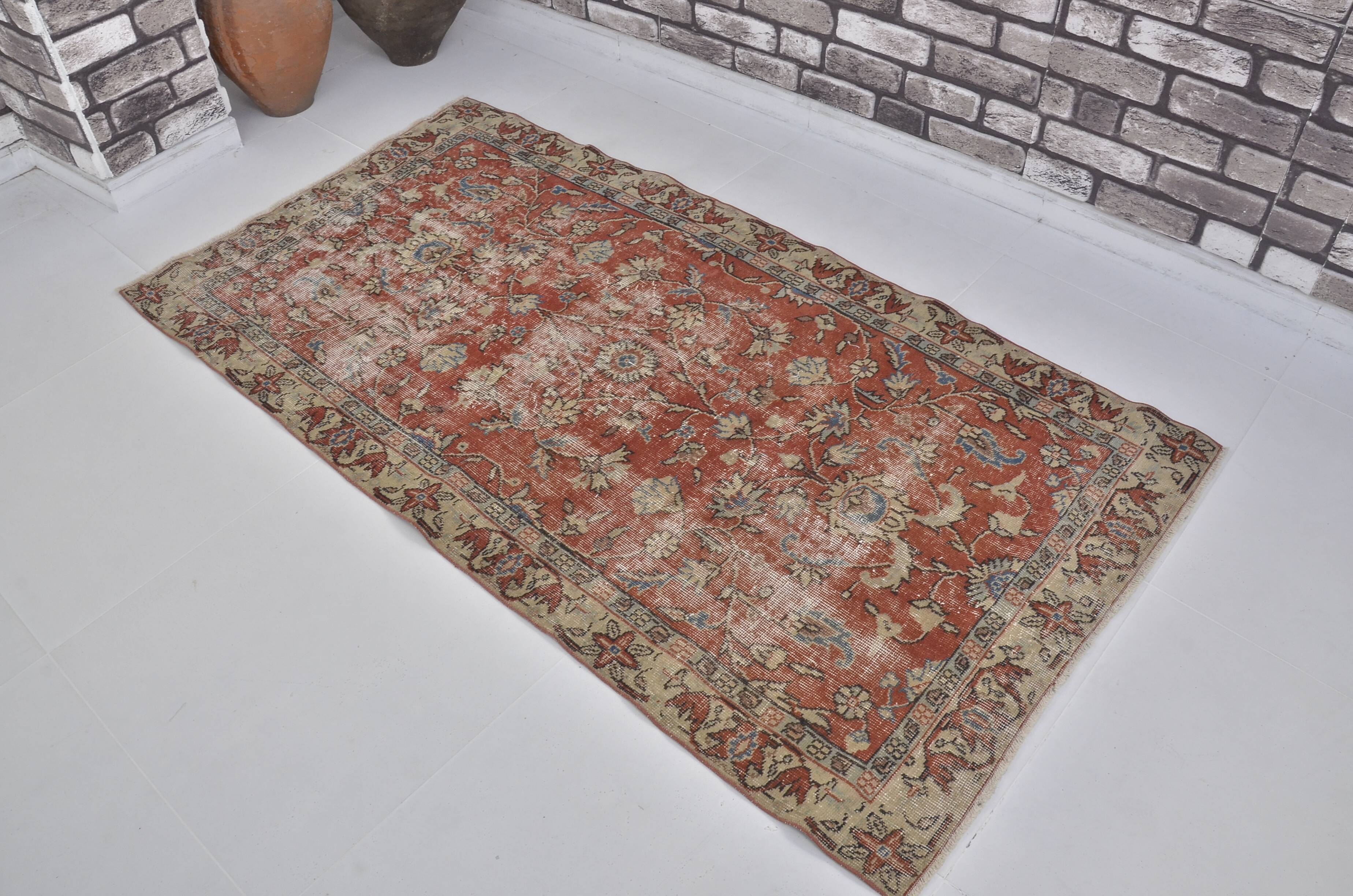 Geometric Oushak Small Carpet sku 1281