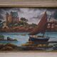 Oil painting by Raymond Blossier, landscape of Brittany.