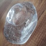 Clear glass tea light candle holder