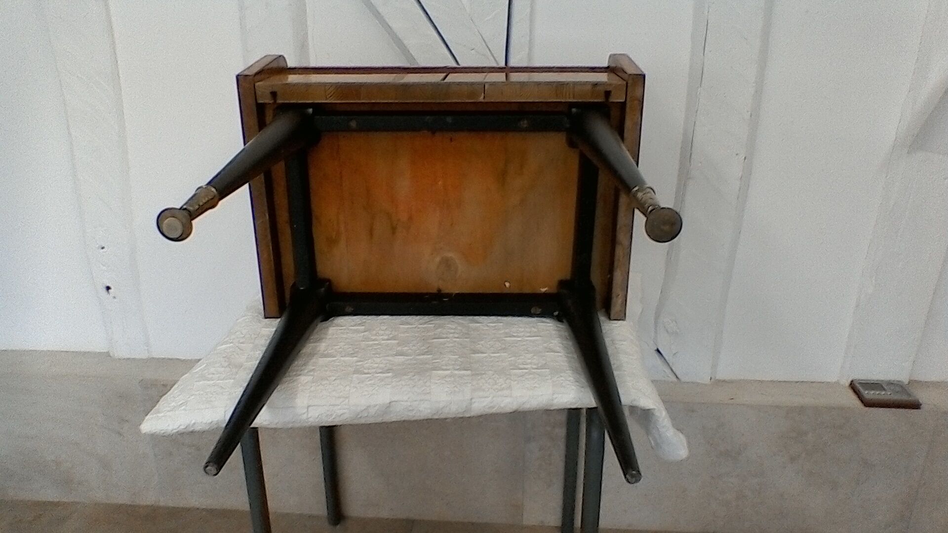 vintage end table or nightstand.