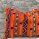 Magnifique coussin Kilim berbère vintage du Maroc