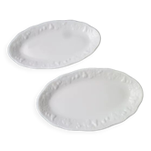 Set of 2 white porcelain raviers Ph Deshoulières California model