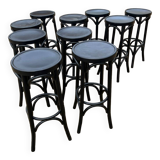 Set of 10 bar stools