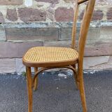 Viennese chair bentwood bistrot café Paris signed Baumann
