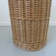 Rattan basket with handles and lid 60/70