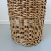 Rattan basket with handles and lid 60/70