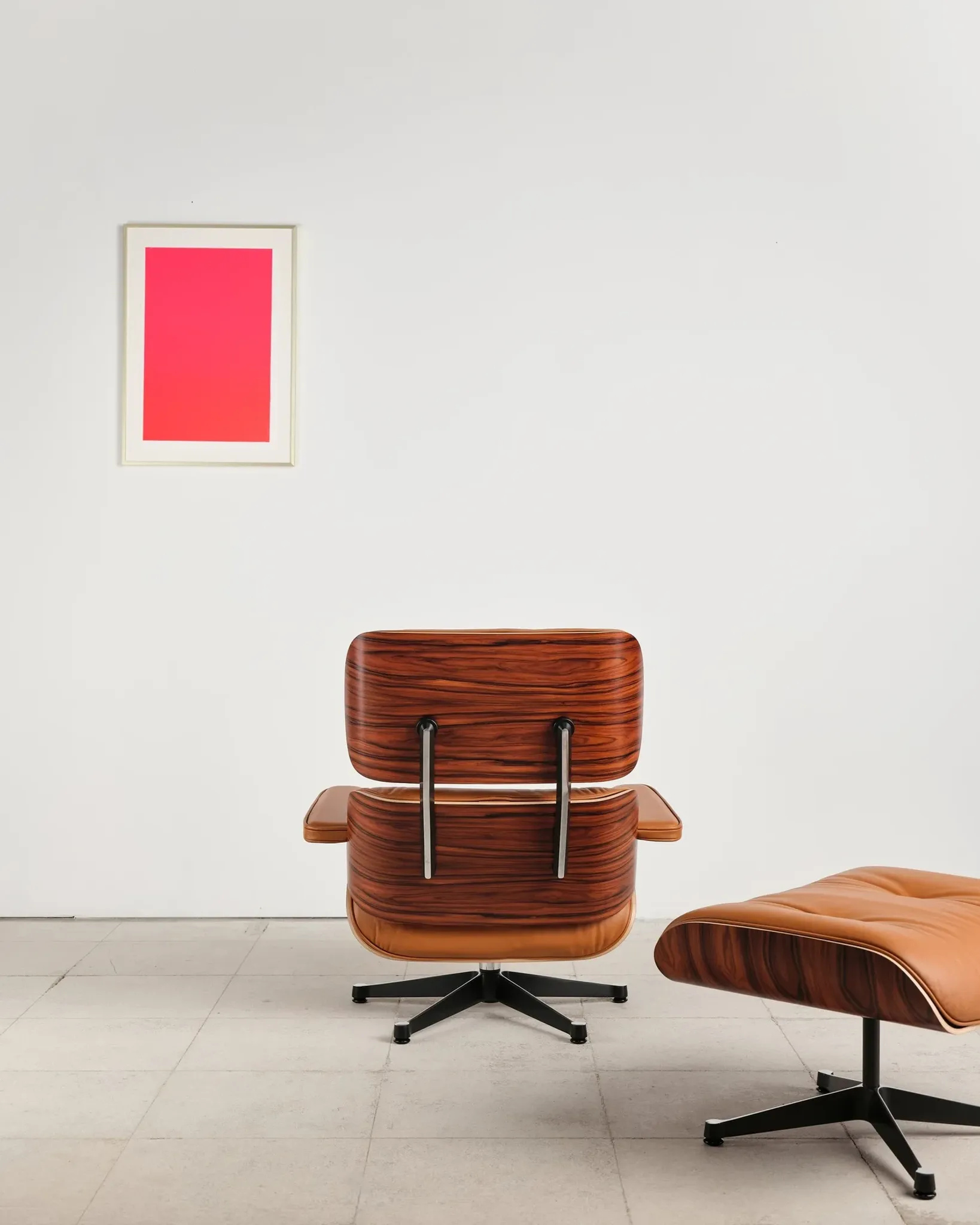 Lounge Chair and ottoman in rosewood by Charles & Ray Eames, Vitra