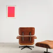 Lounge Chair and ottoman in rosewood by Charles & Ray Eames, Vitra