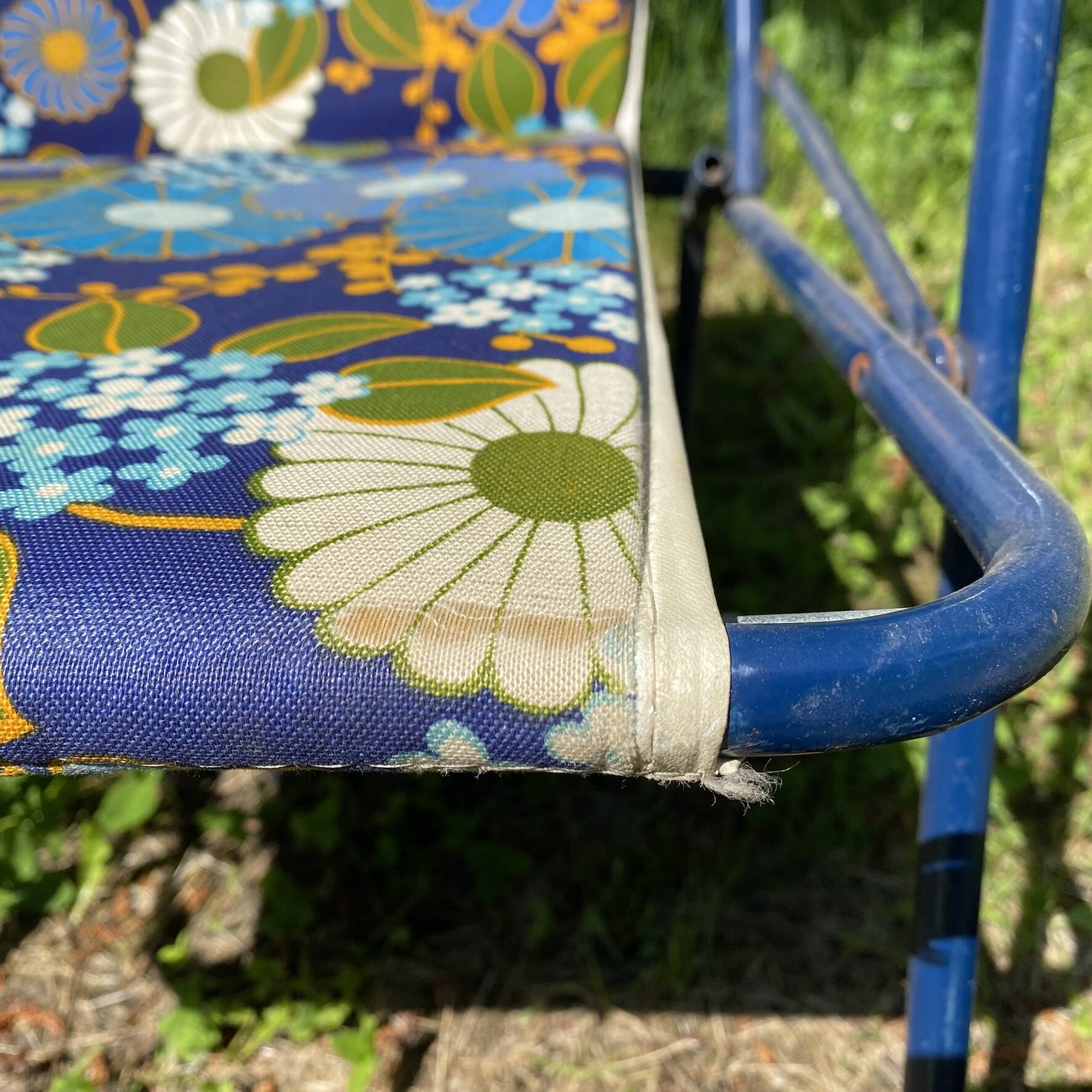Chaises de camping pliantes années 70 , chaises de jardin