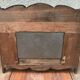 Entrance Wall Coat Door - 4 Forged Iron Patères - Mirror - Vintage Shelf
