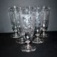 Lot 6 verres à bière verrerie portieux bocks bistrot gravé acide 1920-1930