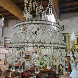 6-Light Funnel Pearl Tassel Chandelier