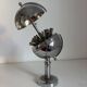 Vintage 1960 cigarette case world map chrome dispenser - 22 x 13 cm