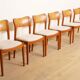 6 chaises de salle à manger | John Mortensen | Niels Koefoed | Modèle Ole | Teck
