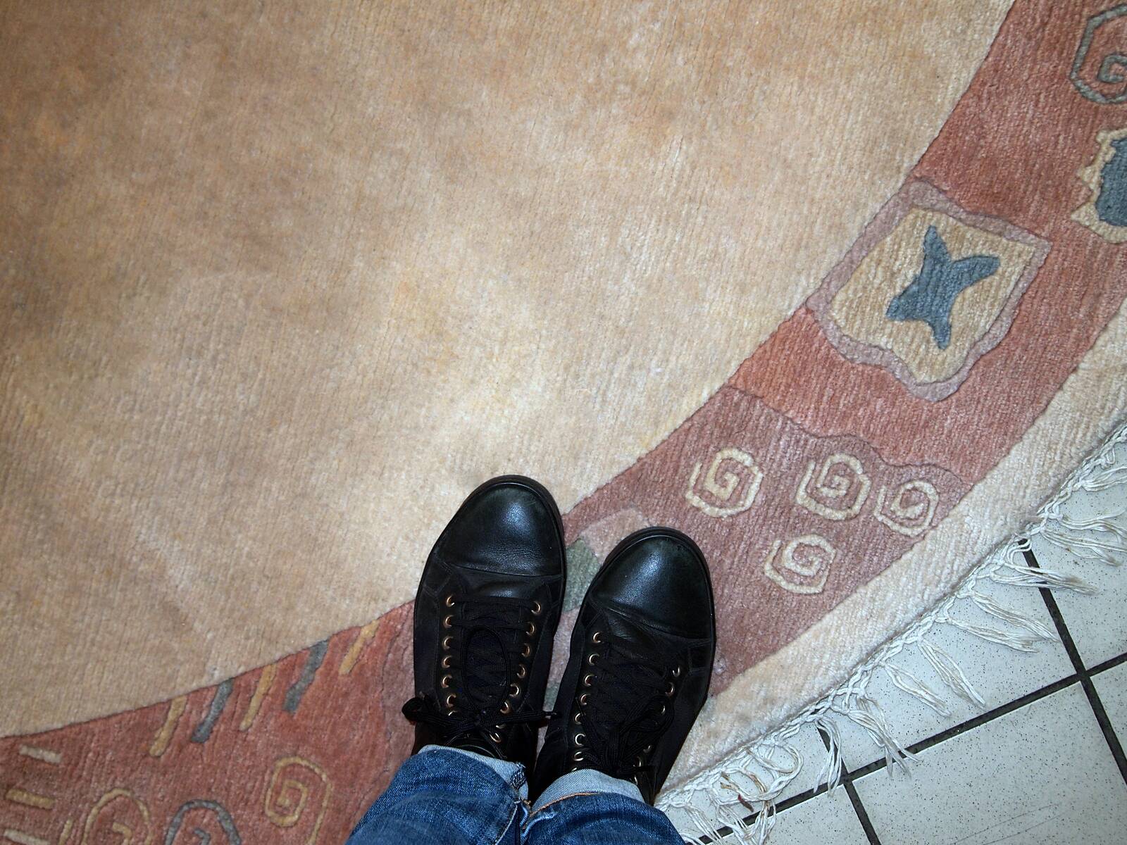 Tapis Vintage Khaden Tibétain en Laine, Années 1970, Épais et Élégant