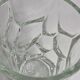 Sèvres crystal vase with rough glass pattern, 26 cm