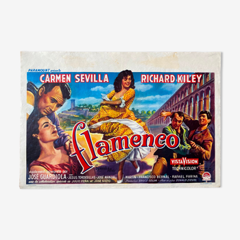 Original cinema poster "Flamenco" Carmen Sevilla 38x56cm 1957