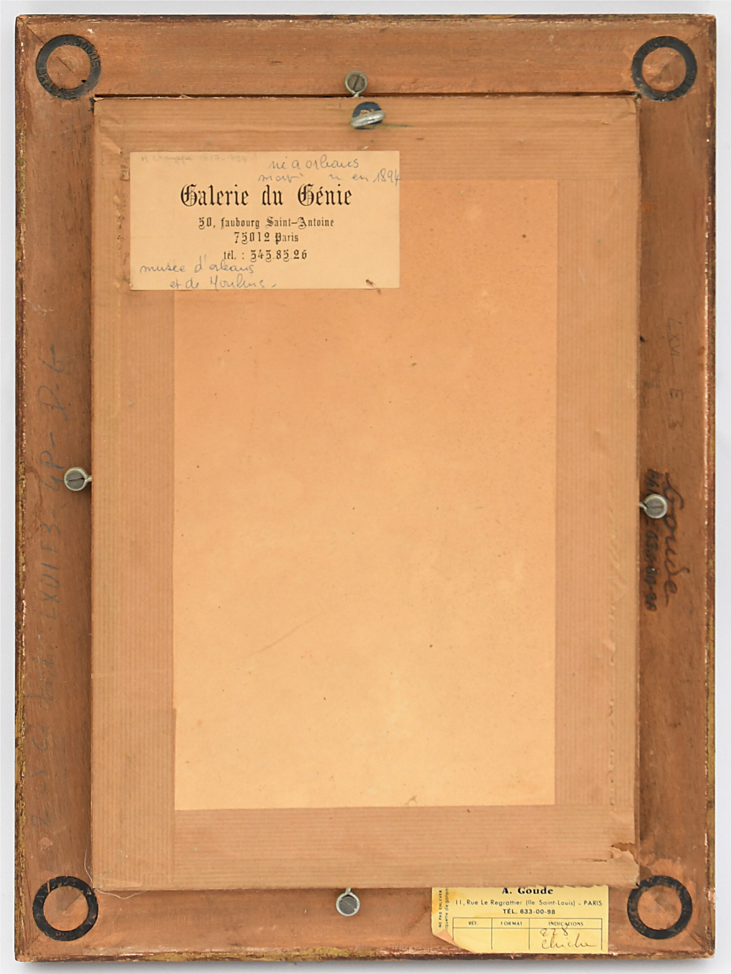 Jean Henri Chouppe (1817-1894) Watercolor - Mill near Orleans