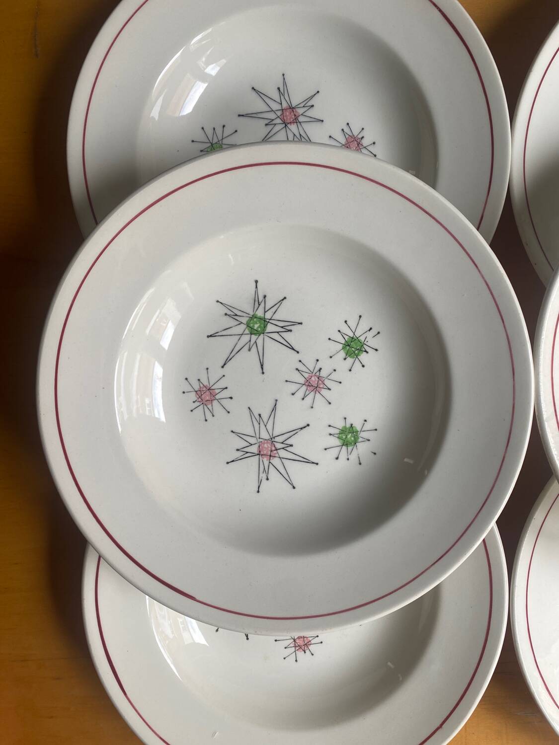 Gien - 6 Marie Claude series plates