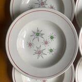 Gien - 6 Marie Claude series plates