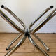 Vintage round tubular coffee table 1970